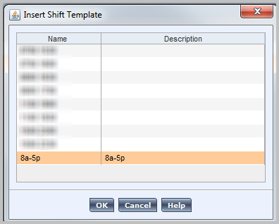 shift bid template