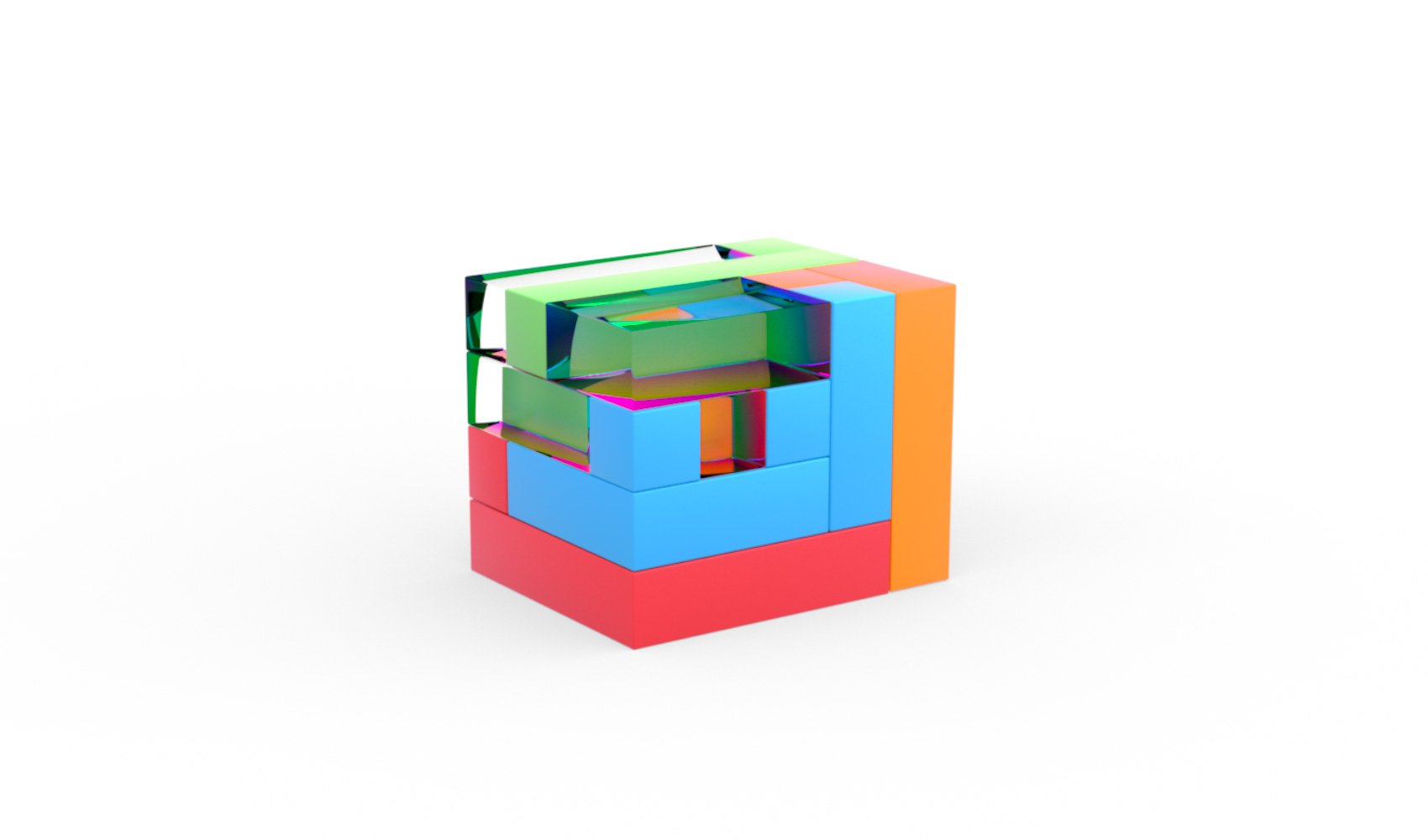 Solved Puzzle Cube